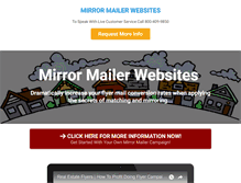 Tablet Screenshot of mirrormailers.com